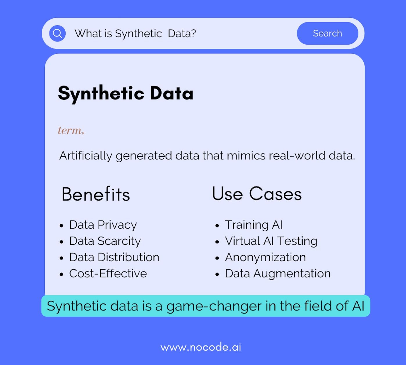 What is Synthetic Data and what are the Benefits of using it for AI?